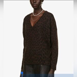 ! ZADIG&VOLTAIRE 
Brumy Leopard-Print Cashmere Jumper - Dark Chocolate